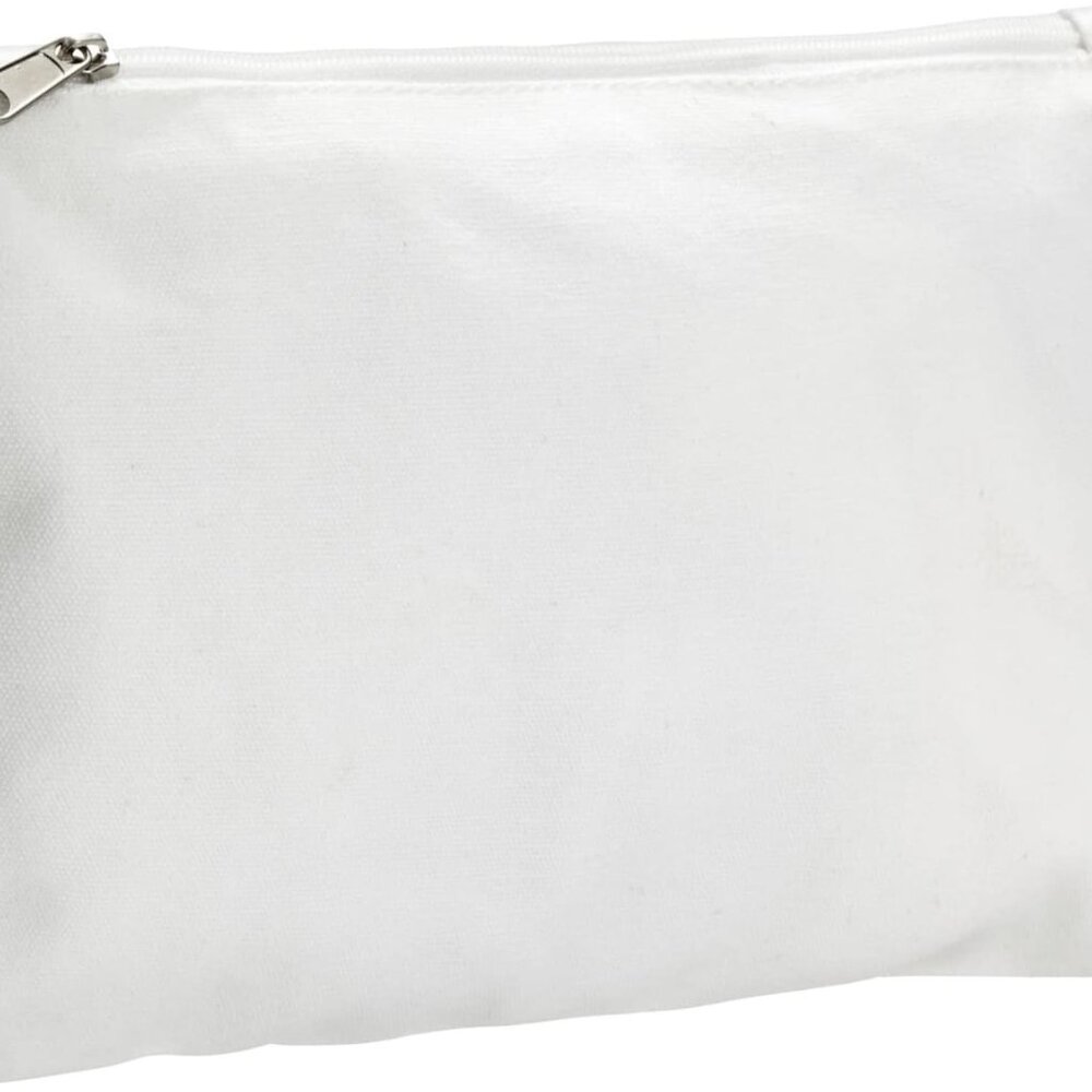 Canvas Pencil Case Pouch Set - 12-Pack, 8 x 6 in, Off White - Canvas Zip Pouches - Picture 9 of 9